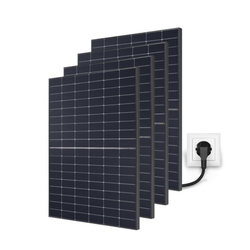 Kit solaire 1600Wc plug and plug 4p Panneaux solaires 400Wc +4p micro onduleur 400Wc