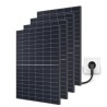 Kit solaire 1600Wc plug and plug 4p Panneaux solaires 400Wc +4p micro onduleur 400Wc