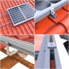 Kit support pour 4 panneaux solaires