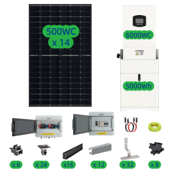 Kit solaire 7KWc + 6KW...