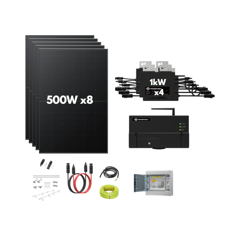 Kit solaire micro-onduleur 4 kW – Production fiable et évolutive