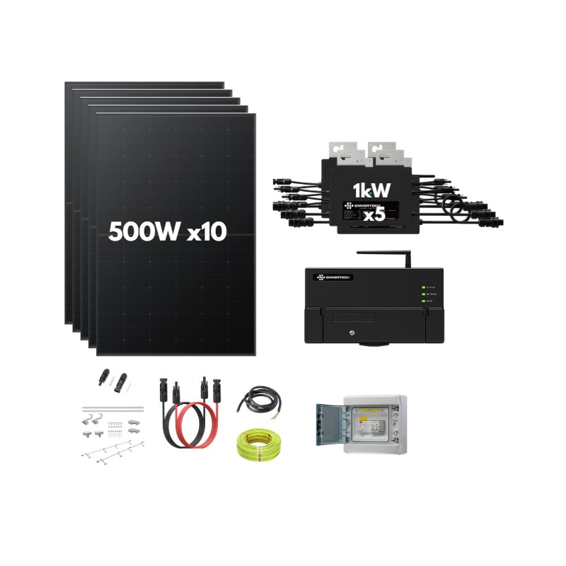 Kit solaire micro-onduleur 5 kW – Production fiable et évolutive