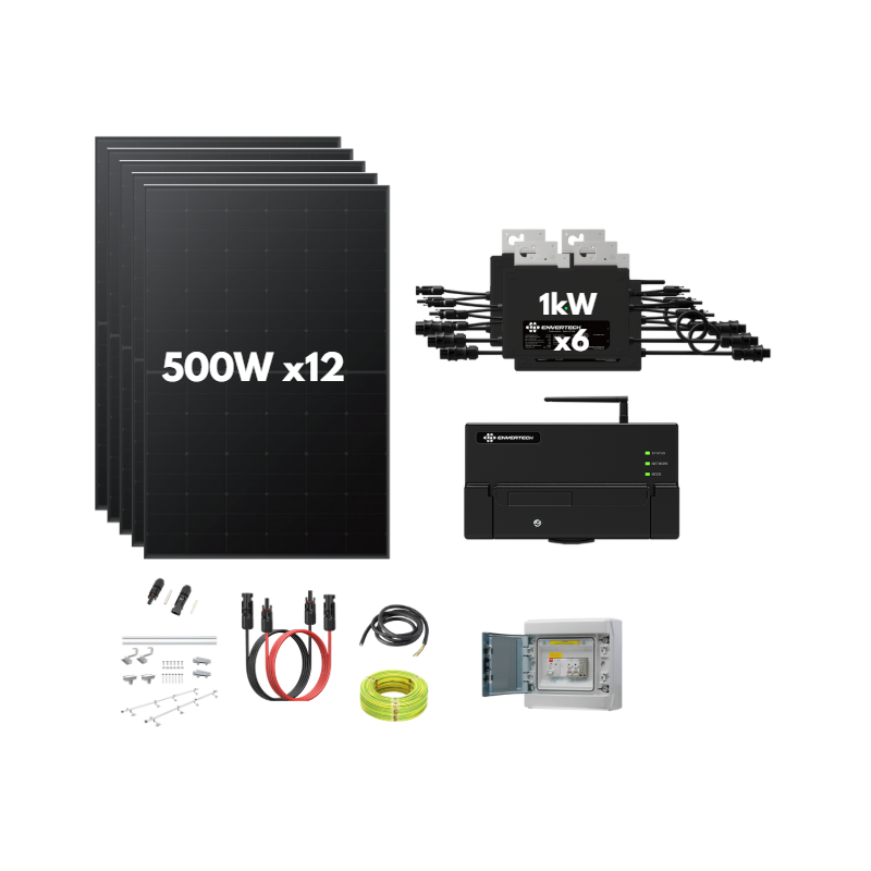 Kit solaire micro-onduleur 6 kW – Production fiable et évolutive