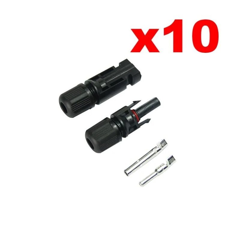 Connecteur MC4 (10 paires) – Connexion sûre et universelle pour panneaux solaires
